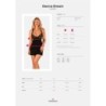 Donna Dream Camicia da Notte in Pizzo - Nero XL/2XL