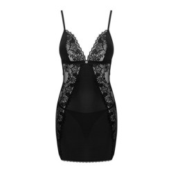 Babydoll et string élégants - Noir XL/2XL