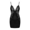 Tyylikäs babydoll ja stringit - Musta XL/2XL