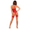 Corsetto Rosso Sexy Trasparente XL/2XL