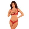 Seductive Red Set with Open Cup and Crotchless XL/2XL