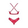 Seductive Red Set with Open Cup and Crotchless XL/2XL