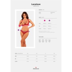 Seductive Red Set with Open Cup and Crotchless XL/2XL