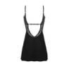 Nuisette avec string Bellastia - Noir XL/2XL