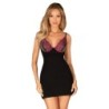 Rosenty-nukke ja stringit - Musta/Purppura XL/2XL