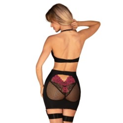 Rosenty top és szoknya - Fekete/Lila XL/2XL