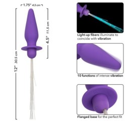 Southern Lights Light Up Plug Anal cu Lumini 10 Vibrații Silicon Violet