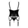 Armares Corset en string - Zwart XL/2XL