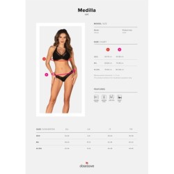 Medilla 2-delt sæt - Sort XL/2XL