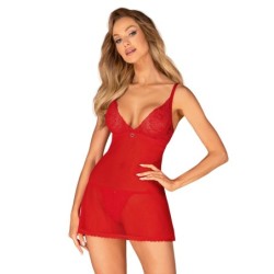 Chilisa Babydoll y Tanga - Rojo XL/2XL