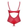Teddy Sem Virilha Chilisa - Vermelho XL/2XL