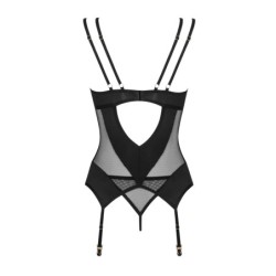 Corset et string Nesari - Noir XL/2XL