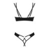 Set din două piese fără întrepicior Nesari - Negru XL/2XL