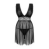 Lieve-nukke ja stringit - musta 2XL/3XL