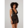 Babydoll ja stringid Lieve - must 2XL/3XL