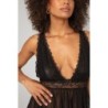 Babydoll y tanga Lieve - negro 2XL/3XL
