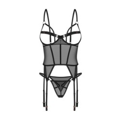 Corset et string Freedom Euridia - Noir XL/2XL