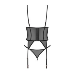 Corset et string Freedom Euridia - Noir XL/2XL
