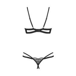Ensemble deux pièces sans entrejambe Nutris - Noir XL/2XL