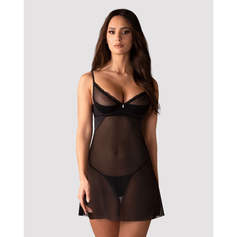Stelisa särk ja stringid - Must 2XL/3XL