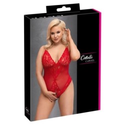 Body met Open Kruis - Rood 4XL