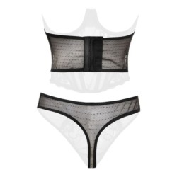 Alaya Puolikorsetti ja Stringit - Musta XL
