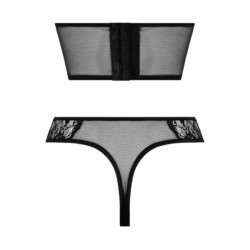 Korsett mit offenen Cups und offenem Tanga - Tiara XL