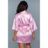 Kimono de setí Getting Ready - Rosa 3XL