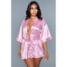 Satiinist kimono Getting Ready - Roosa 4XL