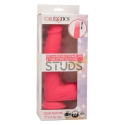 Studs Vibrador Realístico 10 Vibrações E Rosa