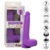 Studs Genopladelig og Roterende Vibrator med 10 Vibrationer - Violet