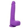 Studs Vibrador Recarregável e Rotativo 10 Vibrações Violeta