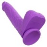 Studs Vibrador Recarregável e Rotativo 10 Vibrações Violeta