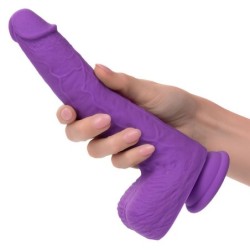 Studs Genopladelig og Roterende Vibrator med 10 Vibrationer - Violet