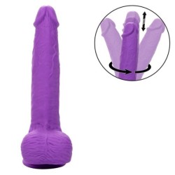 Studs Vibrador Recarregável e Rotativo 10 Vibrações Violeta
