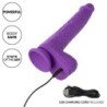 Studs Vibrador Recarregável e Rotativo 10 Vibrações Violeta