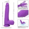 Studs Vibrador Recarregável e Rotativo 10 Vibrações Violeta