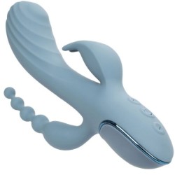 Vibrador Triplo Êxtase Cinza