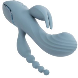 Vibrador Triplo Êxtase Cinza