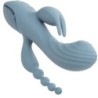 Vibrador Triplo Êxtase Cinza