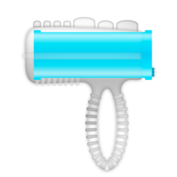 Ring Tongue Vibrating Blå