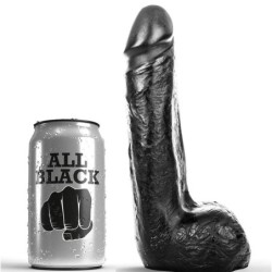 Dildo Realistic Negru Moale 20 Cm