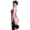 Cr 4479 Kropp Crotchless Blå S/M