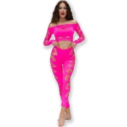 Cr 4632 Topp & Byxor Fuchsiarosa S/L