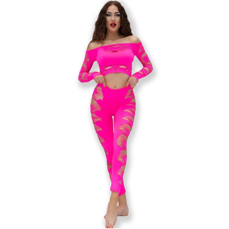 Cr 4632 Topp & Byxor Fuchsiarosa S/L