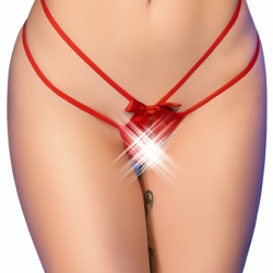 Cr 4695 Babydoll & String Kruisloos Rood L/Xl