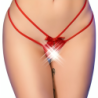 Cr 4695 Babydoll & String Kruisloos Rood L/Xl