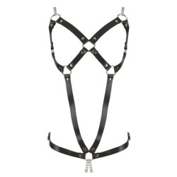 Leather Harness 2 Chains S-L