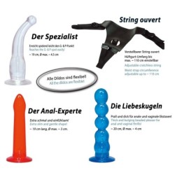 Harnas met gekleurde penis