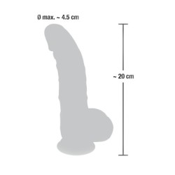 20 cm-es orvosi szilikon dildó